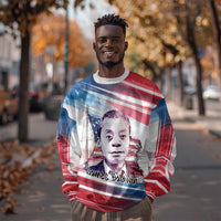 James Baldwin Sweatshirt Artistic Portrait Quote on Love and Awareness Civil Rights Tribute - Wonder Print Shop
