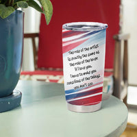 James Baldwin Tumbler Cup Artistic Portrait Quote on Love and Awareness Civil Rights Tribute - Wonder Print Shop