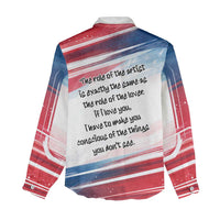 James Baldwin Women Casual Shirt Artistic Portrait Quote on Love and Awareness Civil Rights Tribute - Wonder Print Shop