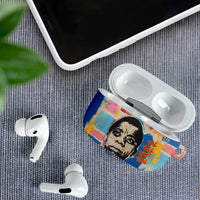 James Baldwin AirPods Case Colorful Graffiti Style Portrait The Fire Next Time Text Bold Civil Rights Tribute - Wonder Print Shop