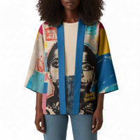 James Baldwin Kimono Colorful Graffiti Style Portrait The Fire Next Time Text Bold Civil Rights Tribute - Wonder Print Shop