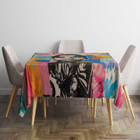 James Baldwin Tablecloth Colorful Graffiti Style Portrait The Fire Next Time Text Bold Civil Rights Tribute - Wonder Print Shop