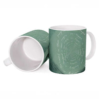James Baldwin Ceramic Mug Green Handwritten Script Design Smiling Portrait Civil Rights and Literature - Wonder Print Shop