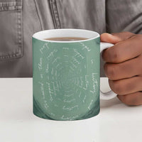 James Baldwin Ceramic Mug Green Handwritten Script Design Smiling Portrait Civil Rights and Literature - Wonder Print Shop