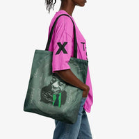 James Baldwin Tote Bag Green Handwritten Script Design Smiling Portrait Civil Rights and Literature - Wonder Print Shop