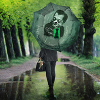 James Baldwin Umbrella Green Handwritten Script Design Smiling Portrait Civil Rights and Literature - Wonder Print Shop