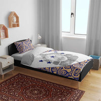 Honduras Bedding Set National Emblem Blended with Traditional Patterns - Cultural Heritage Design
