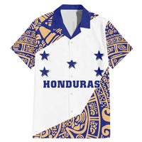 Honduras Family Matching Mermaid Dress and Hawaiian Shirt National Emblem Blended with Traditional Patterns - Cultural Heritage Design
