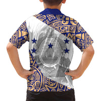 Honduras Hawaiian Shirt National Emblem Blended with Traditional Patterns - Cultural Heritage Design