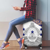 Honduras Luggage Cover National Emblem Blended with Traditional Patterns - Cultural Heritage Design