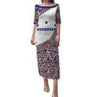 Honduras Puletasi National Emblem Blended with Traditional Patterns - Cultural Heritage Design