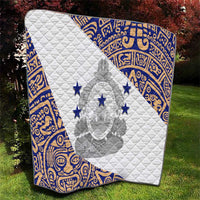 Honduras Quilt National Emblem Blended with Traditional Patterns - Cultural Heritage Design