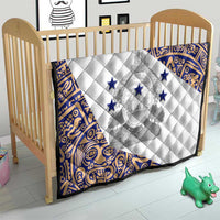 Honduras Quilt National Emblem Blended with Traditional Patterns - Cultural Heritage Design