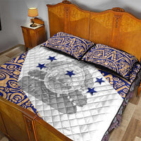 Honduras Quilt Bed Set National Emblem Blended with Traditional Patterns - Cultural Heritage Design
