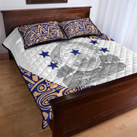 Honduras Quilt Bed Set National Emblem Blended with Traditional Patterns - Cultural Heritage Design