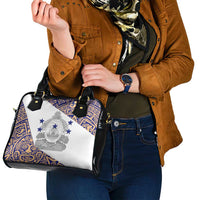Honduras Shoulder Handbag National Emblem Blended with Traditional Patterns - Cultural Heritage Design