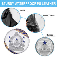 Honduras Spare Tire Cover National Emblem Blended with Traditional Patterns - Cultural Heritage Design