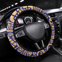 Honduras Steering Wheel Cover National Emblem Blended with Traditional Patterns - Cultural Heritage Design