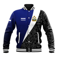 Honduras Coat of Arms Baseball Jacket Traditional Patterns & National Symbol