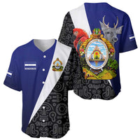Honduras Coat of Arms Baseball Jersey Traditional Patterns & National Symbol