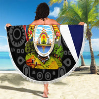 Honduras Coat of Arms Beach Blanket Traditional Patterns & National Symbol
