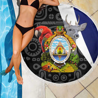 Honduras Coat of Arms Beach Blanket Traditional Patterns & National Symbol
