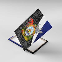 Honduras Coat of Arms Canvas Wall Art Traditional Patterns & National Symbol