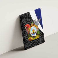 Honduras Coat of Arms Canvas Wall Art Traditional Patterns & National Symbol