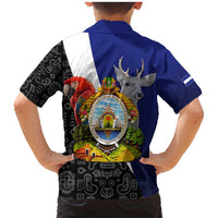 Honduras Coat of Arms Family Matching Mermaid Dress and Hawaiian Shirt Traditional Patterns & National Symbol