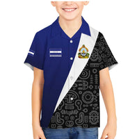Honduras Coat of Arms Family Matching Mermaid Dress and Hawaiian Shirt Traditional Patterns & National Symbol