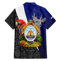 Honduras Coat of Arms Family Matching Short Sleeve Bodycon Dress and Hawaiian Shirt Traditional Patterns & National Symbol