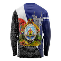 Honduras Coat of Arms Long Sleeve Shirt Traditional Patterns & National Symbol