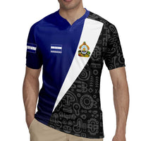 Honduras Coat of Arms Rugby Jersey Traditional Patterns & National Symbol