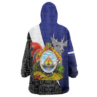Honduras Coat of Arms Wearable Blanket Hoodie Traditional Patterns & National Symbol