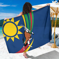 Namibia National Emblem Sarong Flag Colors & Symbolic Animals Design