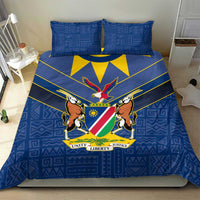 Namibia National Emblem Bedding Set Sporty Style with Traditional Patterns