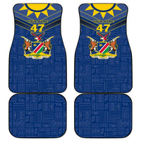 Namibia National Emblem Car Mats Sporty Style with Traditional Patterns
