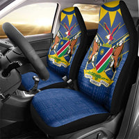Namibia National Emblem Car Seat Cover Sporty Style with Traditional Patterns