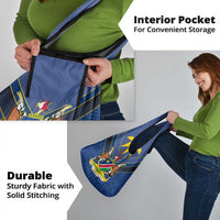 Namibia National Emblem Grocery Bag Sporty Style with Traditional Patterns