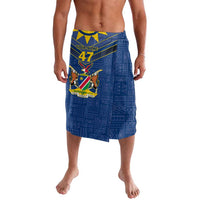 Namibia National Emblem Lavalava Sporty Style with Traditional Patterns