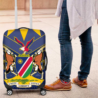 Namibia National Emblem Luggage Cover Sporty Style with Traditional Patterns