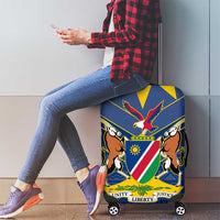 Namibia National Emblem Luggage Cover Sporty Style with Traditional Patterns