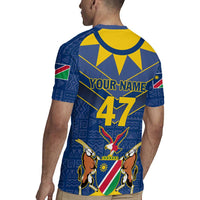 Namibia National Emblem Rugby Jersey Sporty Style with Traditional Patterns