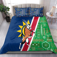 Namibia Flag Bedding Set Detailed Design with Traditional Patterns