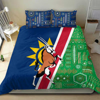 Namibia Flag Bedding Set Detailed Design with Traditional Patterns
