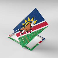 Namibia Flag Canvas Wall Art Detailed Design with Traditional Patterns