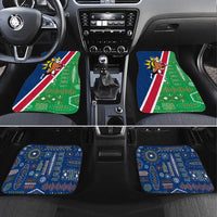 Namibia Flag Car Mats Detailed Design with Traditional Patterns