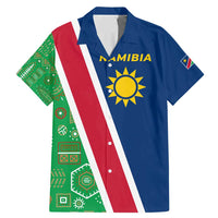 Namibia Flag Family Matching Mermaid Dress and Hawaiian Shirt Detailed Design with Traditional Patterns