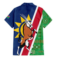 Namibia Flag Family Matching Mermaid Dress and Hawaiian Shirt Detailed Design with Traditional Patterns