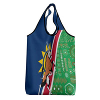 Namibia Flag Grocery Bag Detailed Design with Traditional Patterns